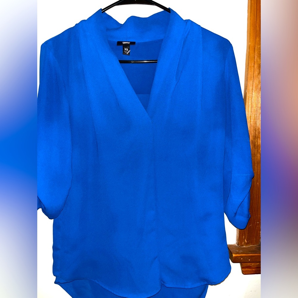Vibrant blue blouse